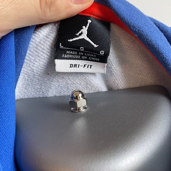 NIKE JORDAN CARMELLO ANTHONY MELO PULLOVER STRIPE HOODIE MEN'S SIZE LARGE - Picture 8 of 8